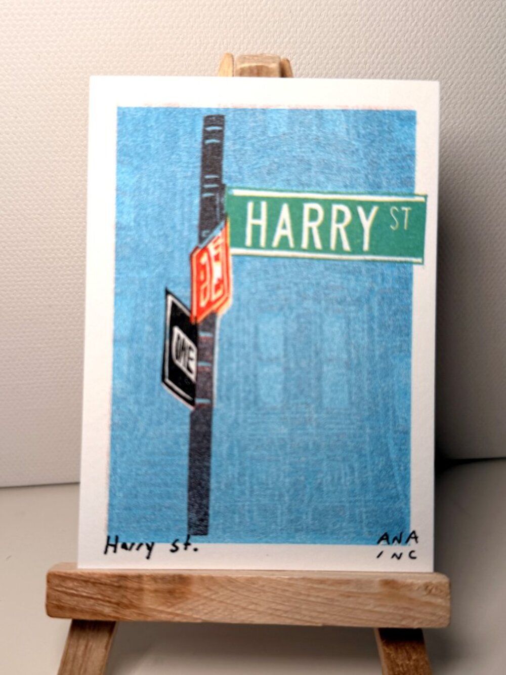 Ana Inciardi x Harry Styles Harry St. Street Sign Mini Print Together Together